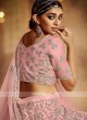 Net Lehenga Choli In Light Pink